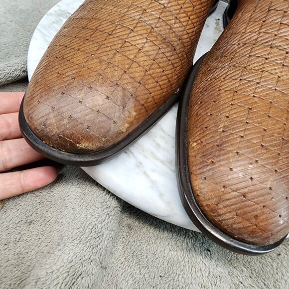 Aquatalia Shoes Mens Size 10 Brown Leather Loafer *Read* main image 12
